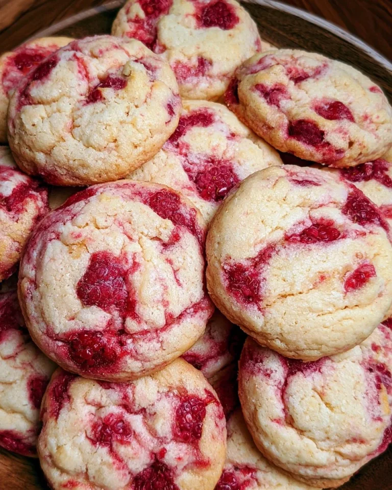 Biscuits à la framboise et au citron, parfumés et savoureux.