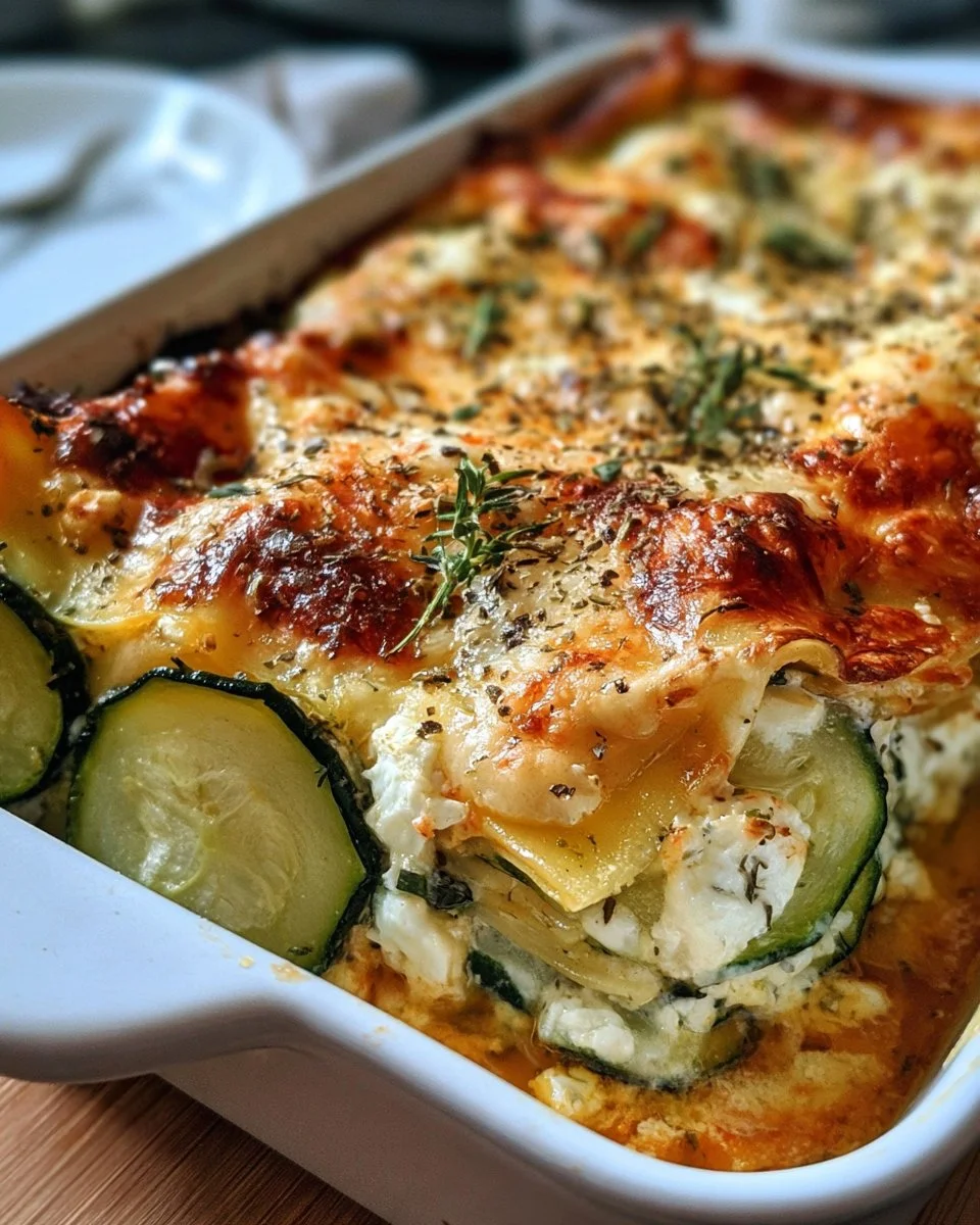 Lasagnes aux Courgettes et à la Feta