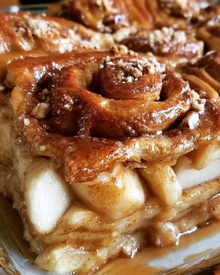 Recette de lasagnes de pommes et roulés à la cannelle, délicieuses et originales.