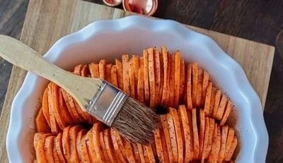 Patates douces au gratin