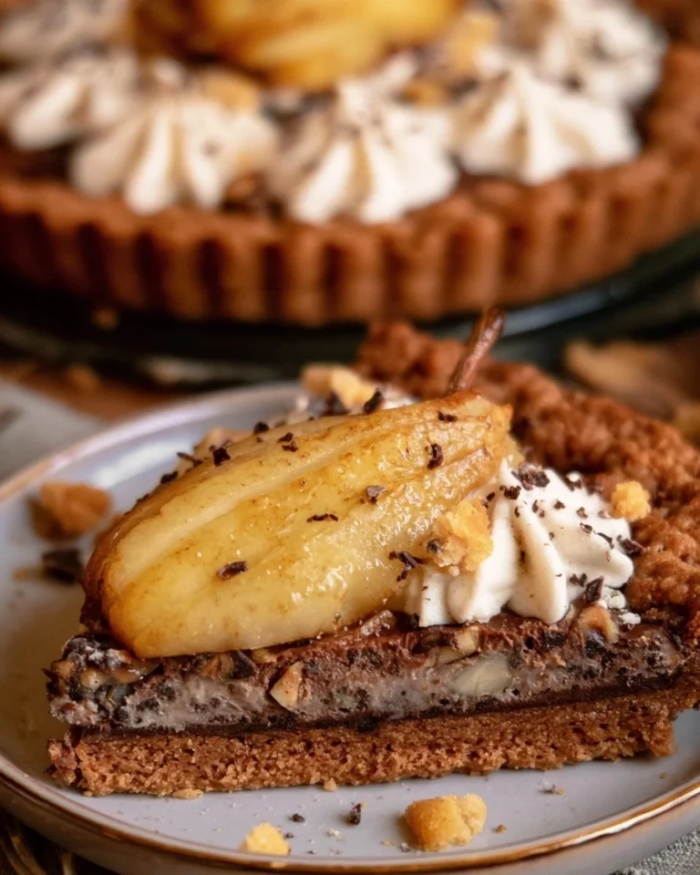 Tarte Cookies au Chocolat et Poires, une délicieuse pâtisserie maison